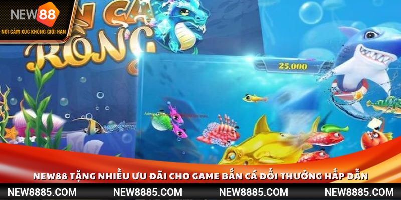 New88 tặng nhiều ưu đãi cho game bắn cá đổi thưởng hấp dẫn